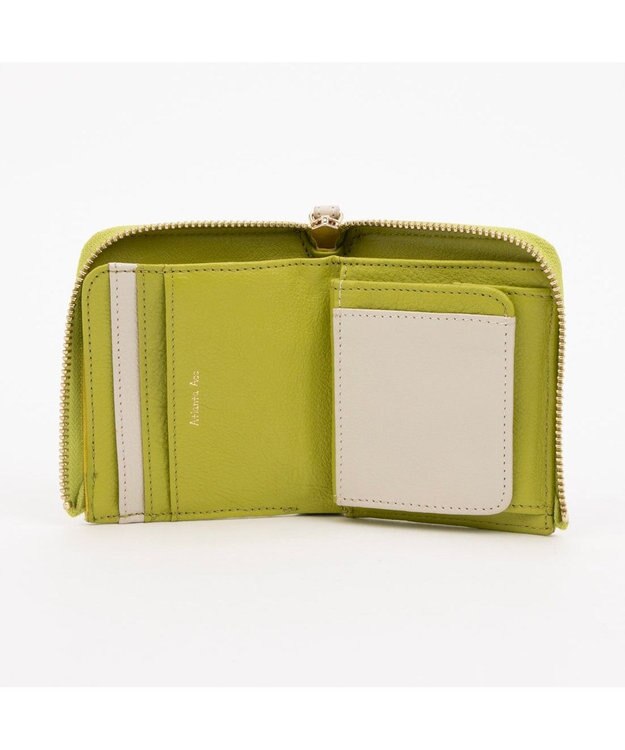 UNBILLION アトランタ ATLANTA / 牛革L字ファスナーミニウォレット グリーン