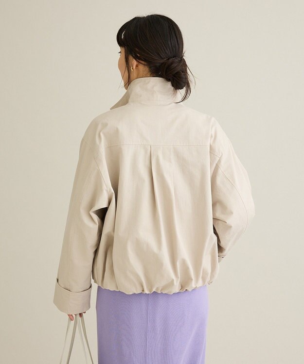 CRAFT STANDARD BOUTIQUE ジップアップミリタリージャケット Ecru