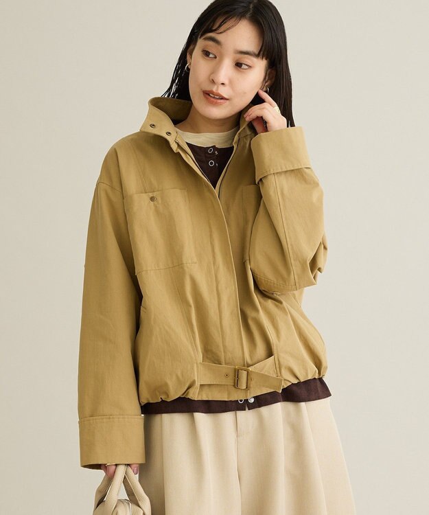 CRAFT STANDARD BOUTIQUE ジップアップミリタリージャケット Beige