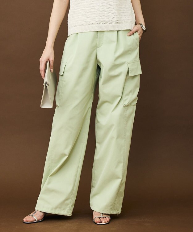 自由区 L 【17号サイズまで展開】ハイカウントカーゴ パンツ ピスタチオ