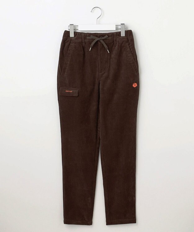 PW CIRCULUS 【WOMEN】コーデュロイ テーパードパンツ ダークブラウン系