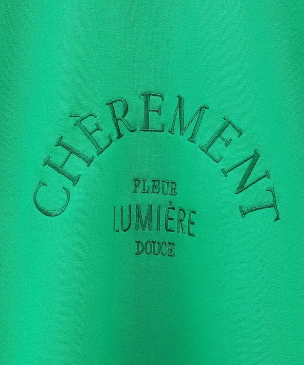 Green Parks ロゴ刺繍ダンボールプルオーバー Green