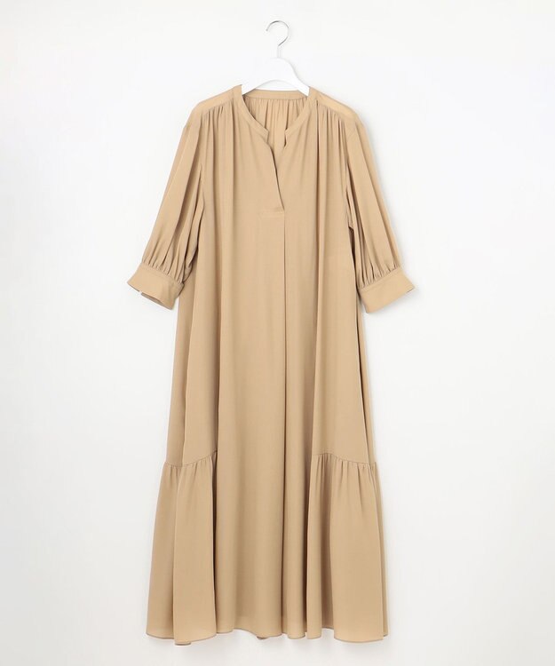自由区 【カタログ掲載】ソフトシルクビエラ ワンピース ベージュ