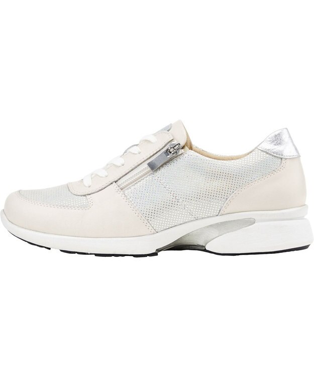 ASICS WALKING ペダラ スニーカー ジップ レディース 2E ホワイト系