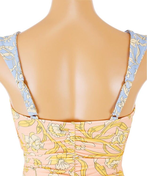 San-ai Resort（三愛水着楽園） 【SALE】【Reir　Premium】Columbia patch（Liberty Fabric)　 ワンピース水着 9号/11号 ピンク