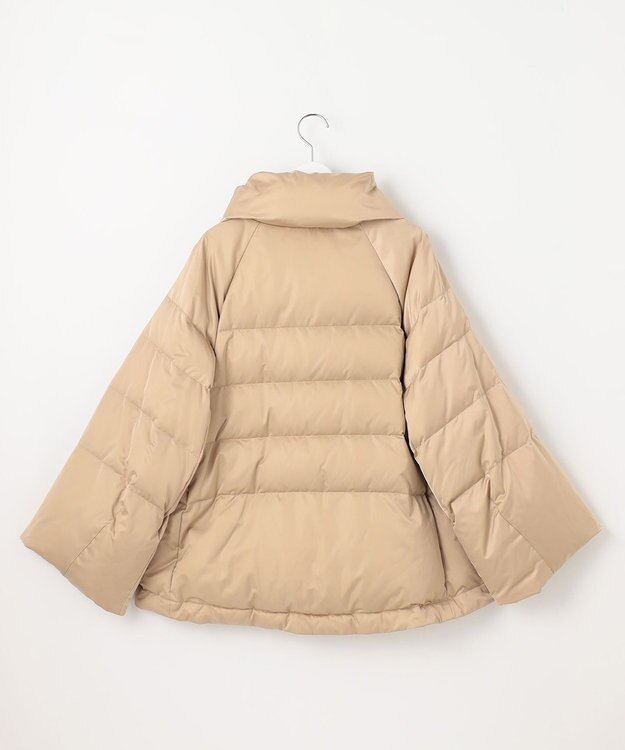 自由区 S 【撥水加工・洗える】ブライトダウンテントライン ダウンコート シャンパンベージュ