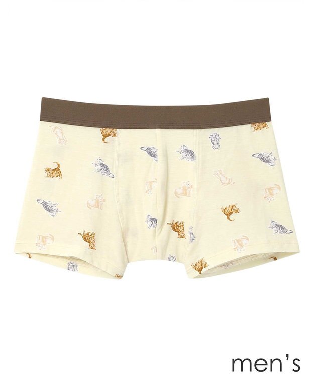 une nana cool 猫プリント メンズボクサーパンツ WH