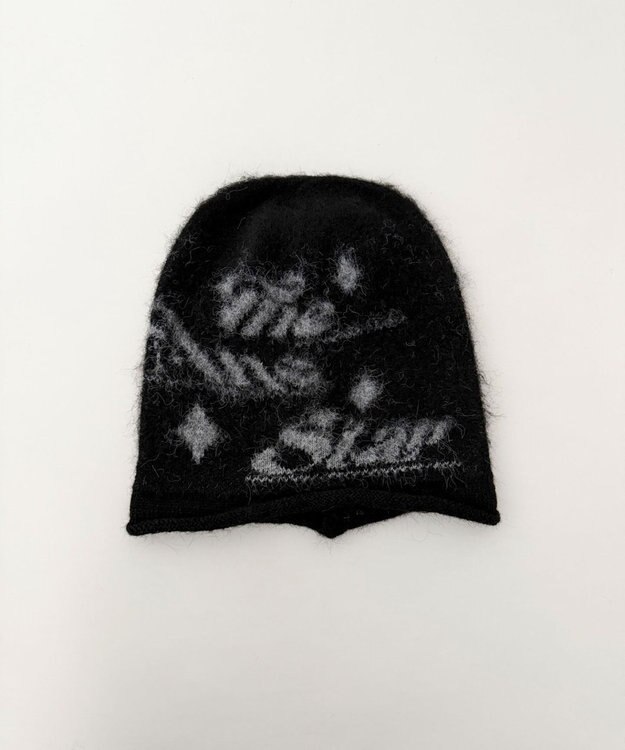 WEGO ロゴジャガードファジービーニー ブラック