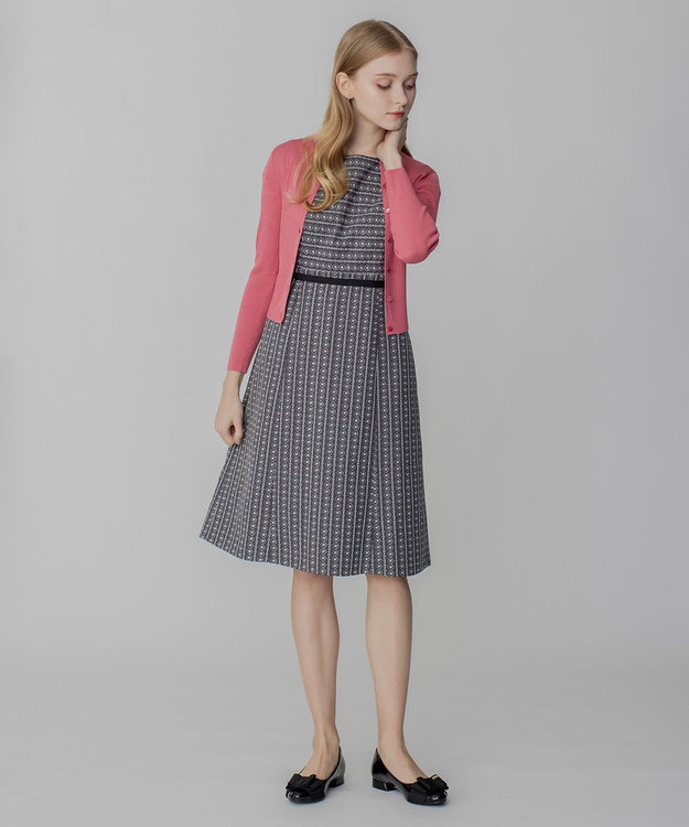 TOCCA 【洗える】SILK RIB CARDIGAN カーディガン ベリー系