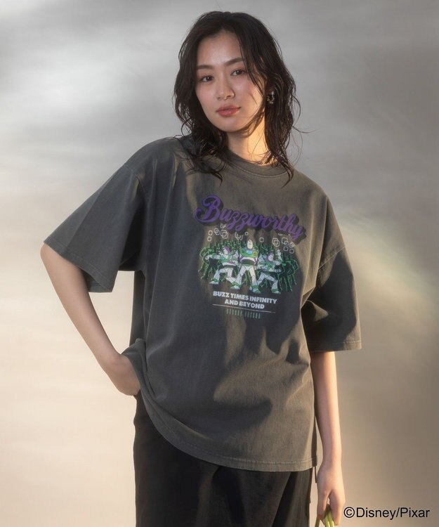 Green Parks トイストーリー／ウ゛ィンテージ風Ｔシャツ Charcoal Gray