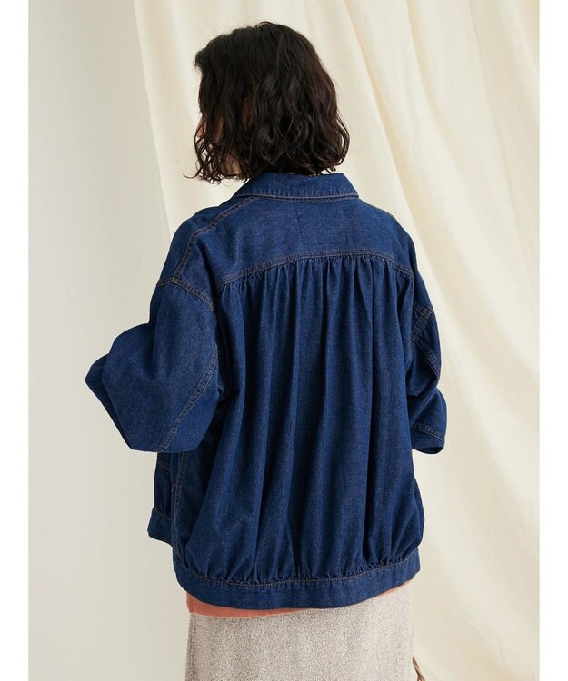 CRAFT STANDARD BOUTIQUE ライトデニムギャザーＧジャン Dark Indigo