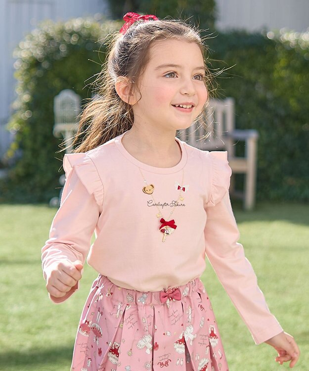 ANY KIDS 【カードキャプターさくら×any FAM】ネックレス Tシャツ ピンク