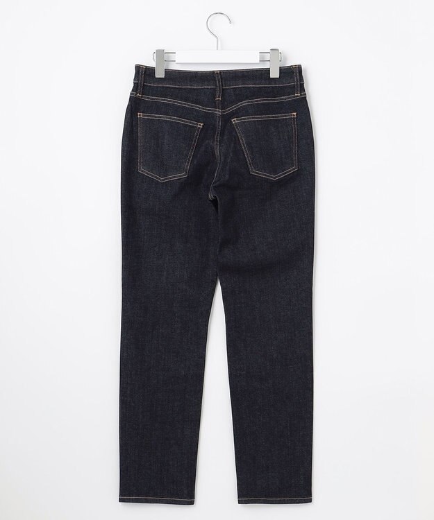 自由区 【XSサイズ～/洗える】365DENIM ストレートスリム パンツ ネイビー系
