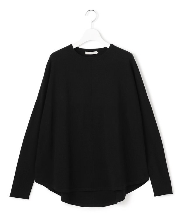 ICB 【洗える】ヴィスコースワイド プルオーバー ブラック系