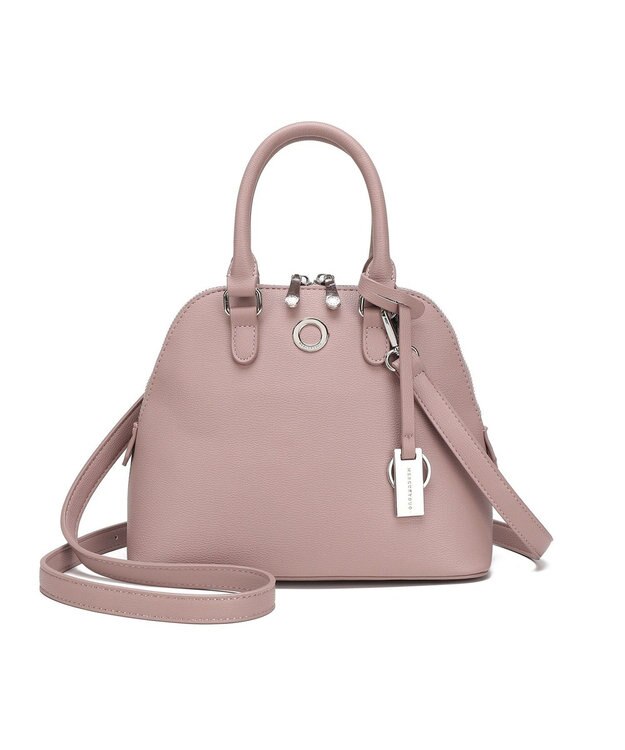 style code 【MERCURYDUO/マーキュリーデュオ】メタルアイレット　ハンドバッグ スモーキーピンク