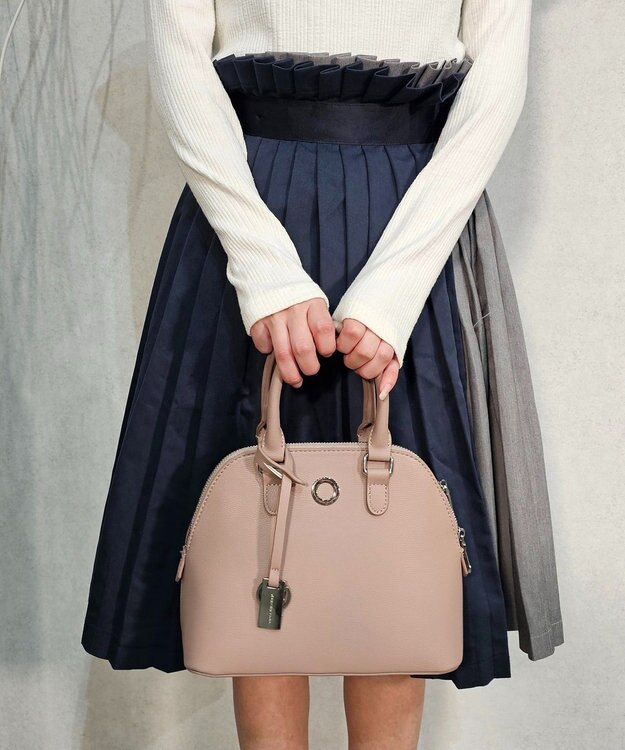 style code 【MERCURYDUO/マーキュリーデュオ】メタルアイレット　ハンドバッグ スモーキーピンク