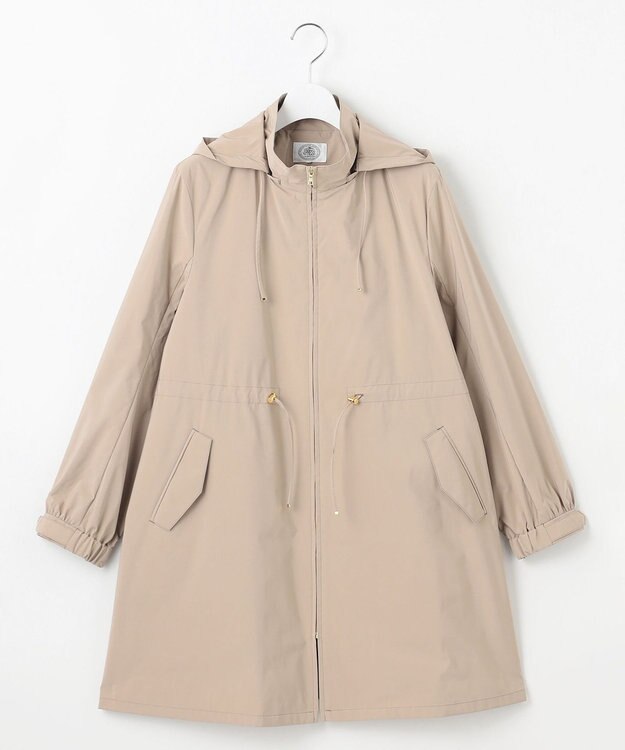 J.PRESS LADIES 【撥水・洗える】Artirosa スタンドカラー ロング丈 コート モカ系