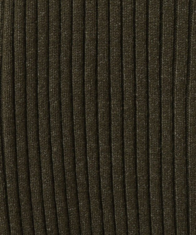 CRAFT STANDARD BOUTIQUE 襟付きニットコンパクトカーディガン Green