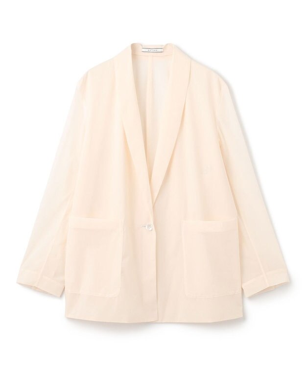 BEIGE， 【洗える/セットアップ対応】SPIGA / ショールカラーライトジャケット Ecru