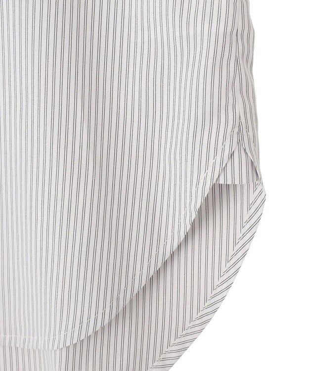 AMERICAN HOLIC 【イージーケア】ストライプVネックシャツ Off White