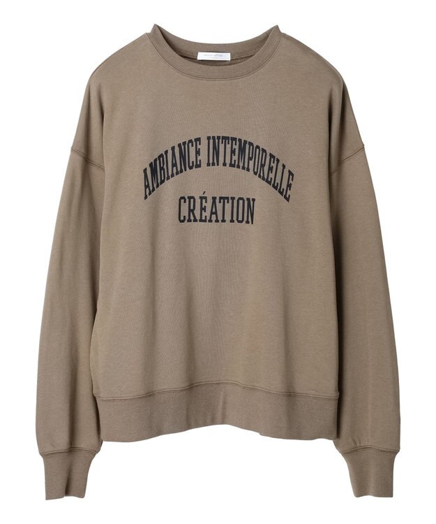 Green Parks アソートロゴ裏毛プルオーバー Brown