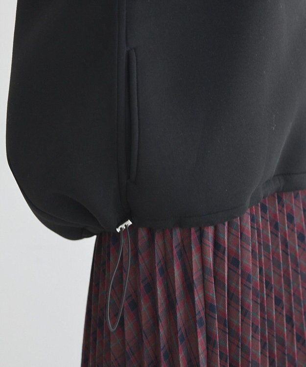 earth music&ecology フーディーダンボールジップブルゾン Black