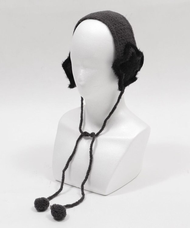 WEGO スターニットイヤーマフ ダークグレー