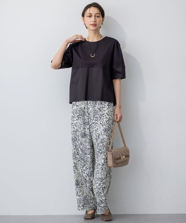 23区 スエード キルティング ショルダーバッグ ベージュ系