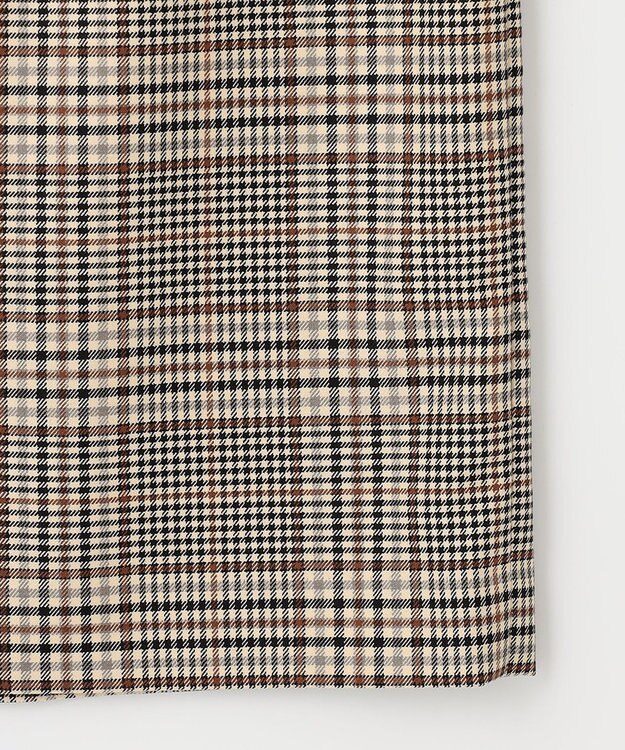 J.PRESS LADIES 【洗える】PL/Visストレッチチェック スカート ベージュ系3