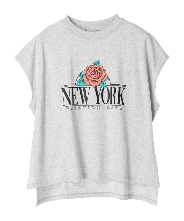 Green Parks ■別注ＲＵＳＳＥＬＬ　ＡＴＨＬＥＴＩＣ　ワイドフレンチＴ Gray Mixture