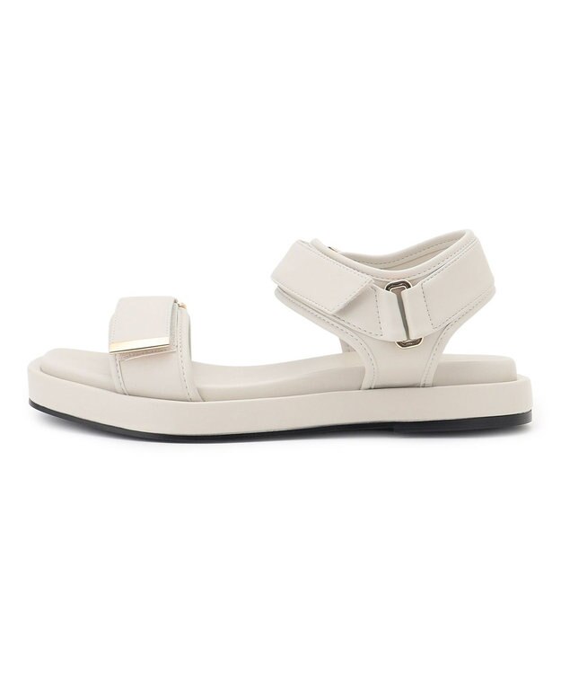 23区 スポーツ サンダル アイボリー系