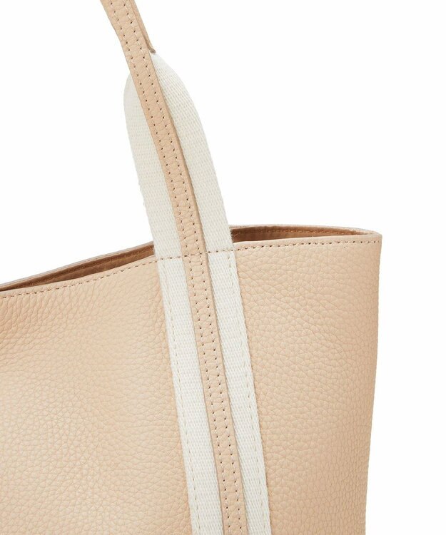 TOPKAPI 【TREASURE TOPKAPI】ソフトシュリンク テープコンビ A4 トート バッグ ペールベージュ