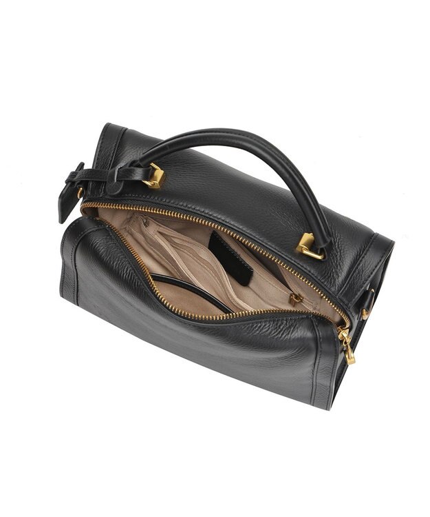 style code ［RICKERS/リッカーズ］ナチュラルレザーミニボストンバッグ ブラック