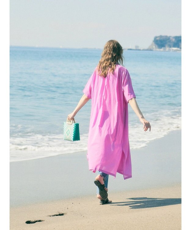 AMERICAN HOLIC ふんわりインドボイルロングワンピース Pink