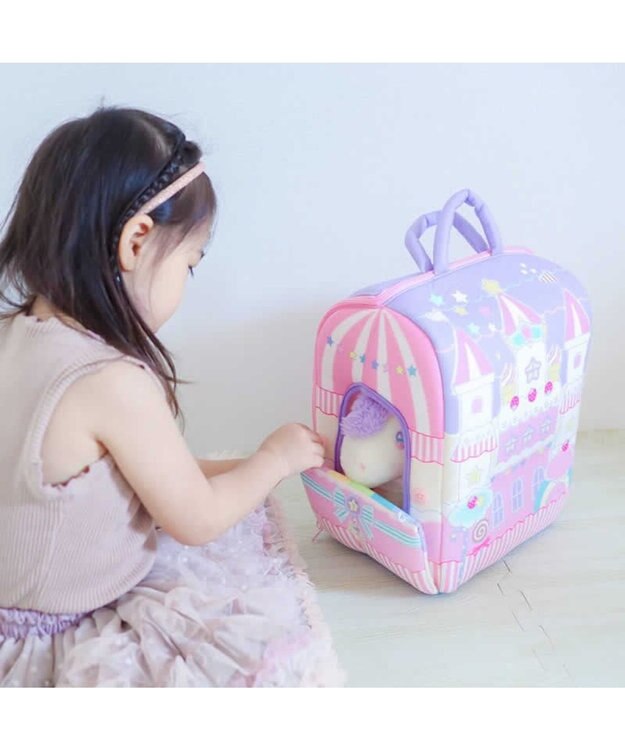 Mother garden マザーガーデン とことこおさんぽシリーズ ユニコーン 夢のお城 キャッスル ハウス 単品 ピンク（淡）