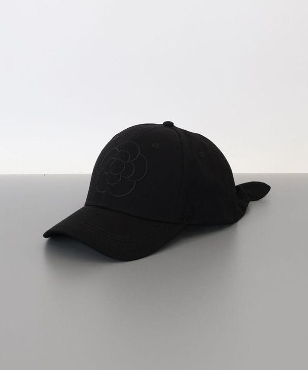 AURORA 【 CLATHAS.（クレイサス）】フロントビッグ刺繍キャップ ブラック