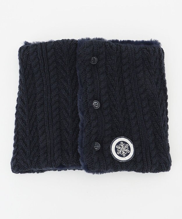 23区GOLF ギフトにも最適！【WOMEN】ニット ネックウォーマー ネイビー系