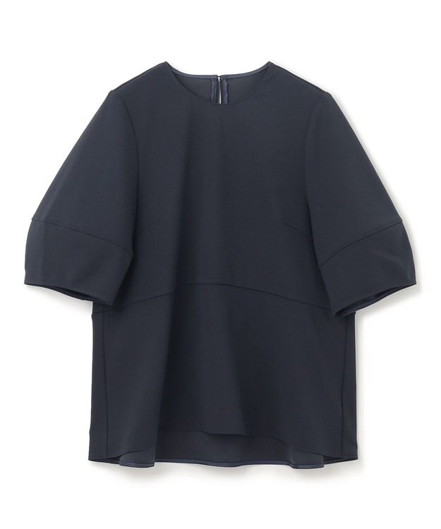 UNFILO BEAUTY MOVE ペプラムブラウス ネイビー