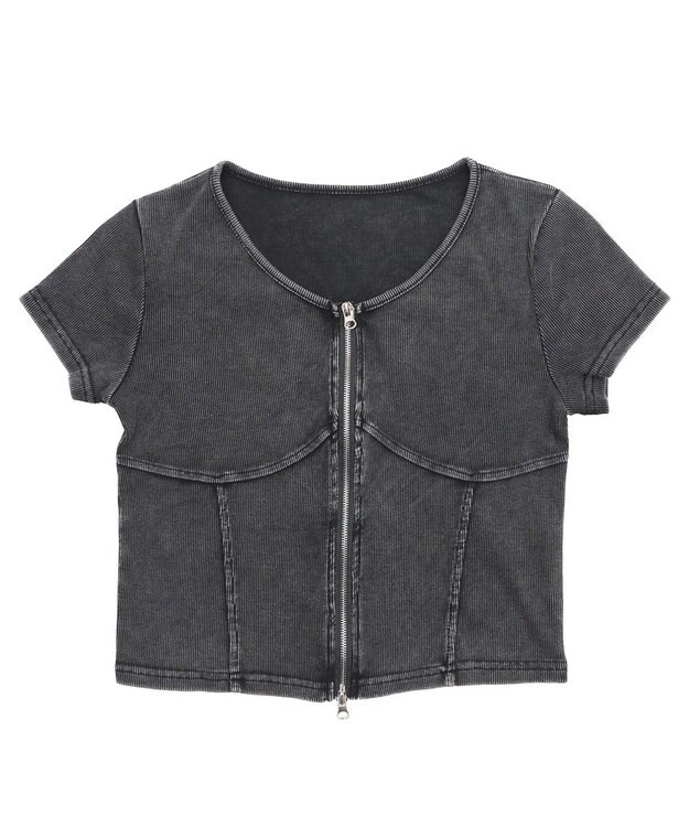 WEGO ピグメントダブルZIPトップ スミクロ