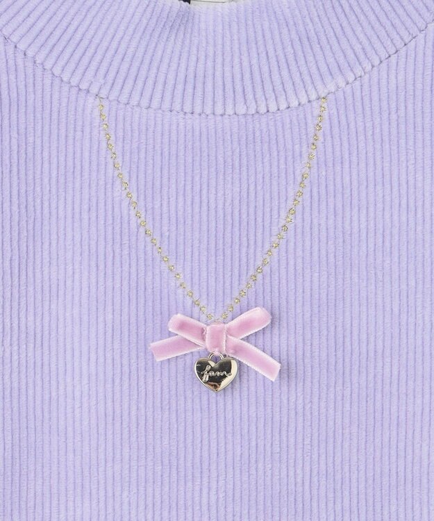 ANY KIDS ハイネック長袖カットソー ラベンダー