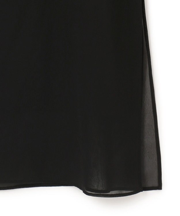 23区 S 【APPLAUDIR】シフォンジョーゼット コンビドレス ブラック系