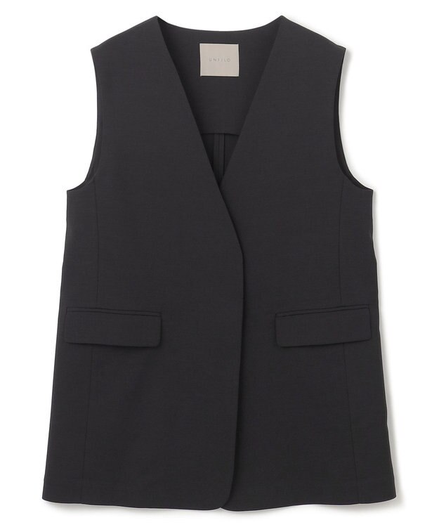 UNFILO TENNEN TOUCH ミドルジレ ブラック