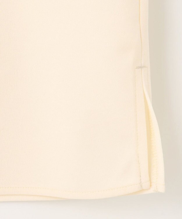 組曲 L 【洗える】バイカラージョーゼットスキッパー ブラウス アイボリー系