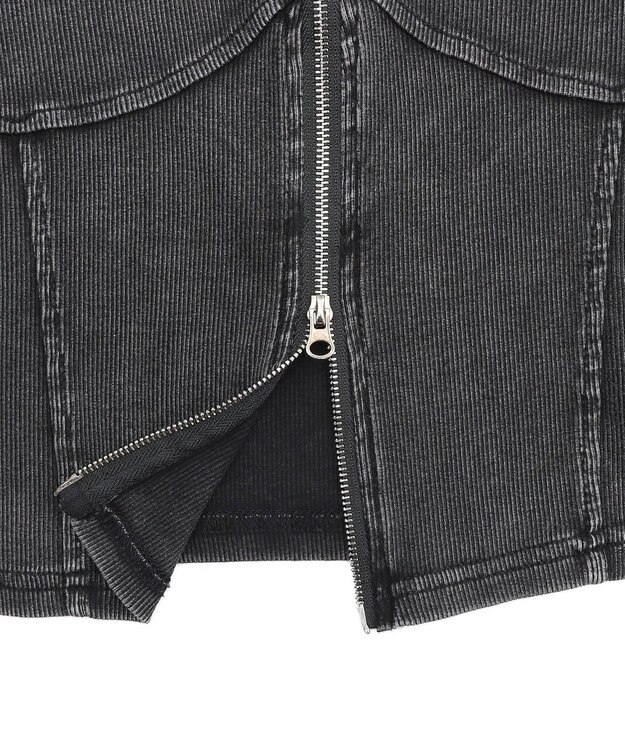 WEGO ピグメントダブルZIPトップ スミクロ