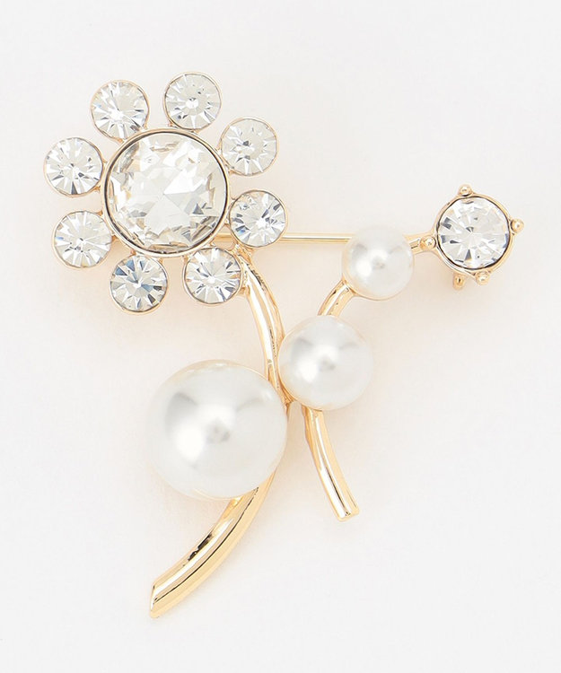 TOCCA DAISY FLOWER BROOCH NECKLACE 2WAY ブローチネックレス ゴールド系