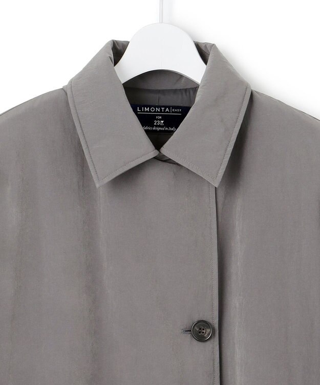 23区 【洗える】LIMONTA ステンカラー ライトアウター グレー系