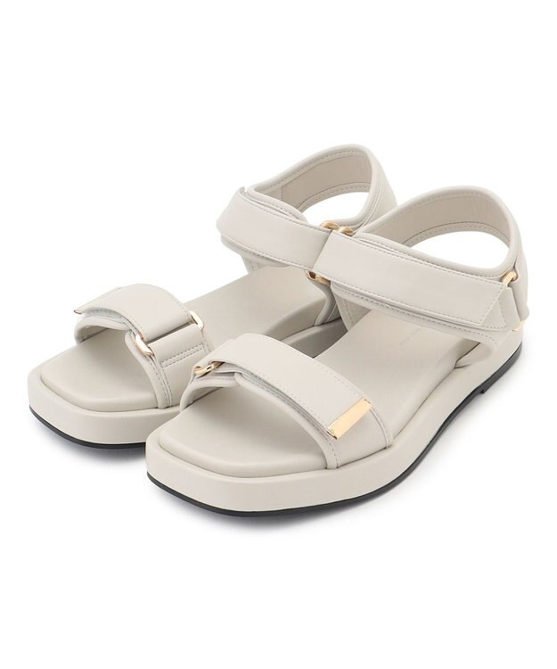 23区 スポーツ サンダル アイボリー系