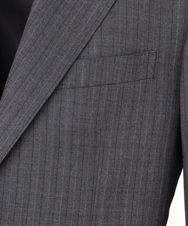 J.PRESS MEN 【ESSENTIAL CLOTHING】ラスティックストライプ スーツ ライトグレー系1