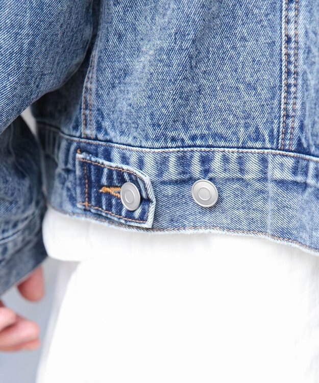 WEGO 【ユニセックス着用ITEM】BIGデニムジャケット デニム淡加工色