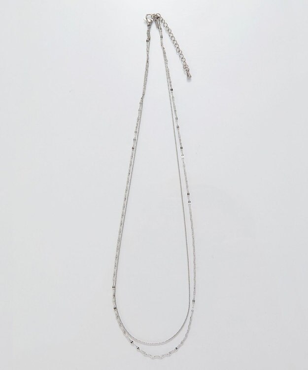 Phoebe 【金属アレルギー対応】ダブルチェーンネックレス　シルバー/サージカルステンレス シルバー